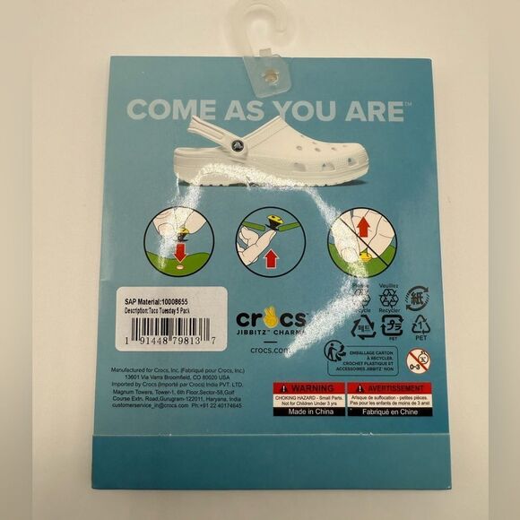 Crocs Taco Tuesday Jibbitz, 5 Pieces, NWT - Picture 4 of 4